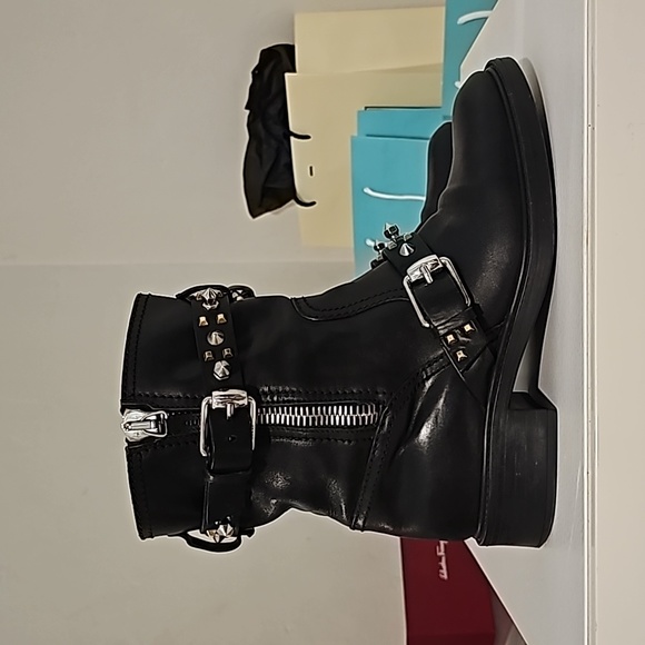 Gucci Bonneville Black Leather Biker Boots Limited Edition 38.5 - Picture 15 of 17